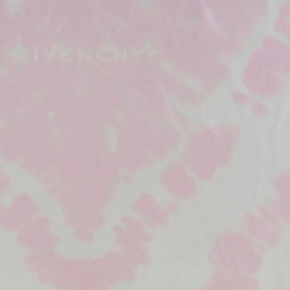 Givenchy Heart Logo Tie Dye Silk Scarf Pink - Picture 5 of 5